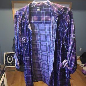 Torrid size 3 plaid cover up